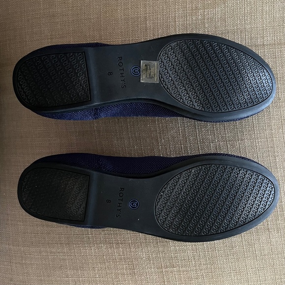 Rothys The Loafer Knit Slip-On Flats Classic Navy Runs Small - Picture 6 of 6